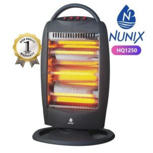 Nunix HQ1250 Quartz Room Heater - 4 Tube Electric Radiant Heater